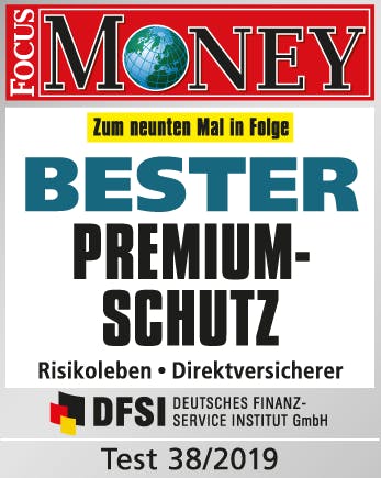 Risikolebensversicherung, Focus Money Test Signet, Bester Premiumschutz, Test 42/2018 Risikolebensversicherung, Focus Money Test Signet, Bester Premiumschutz, Test 42/2018